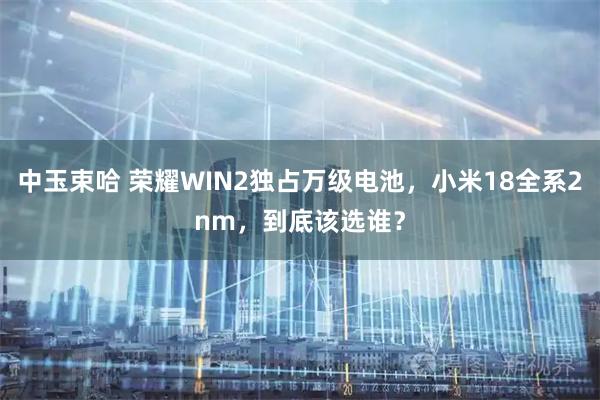 中玉束哈 荣耀WIN2独占万级电池，小米18全系2nm，到底该选谁？